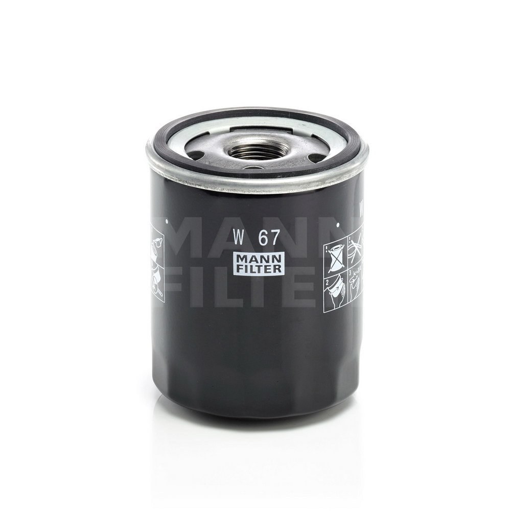 Фильтр масляный для MITSUBISHI Colt IV/Lancer X mot.1,5L MANN-FILTER W 67
