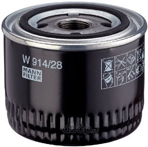 Фильтр масляный MANN MANN-FILTER W 914/28