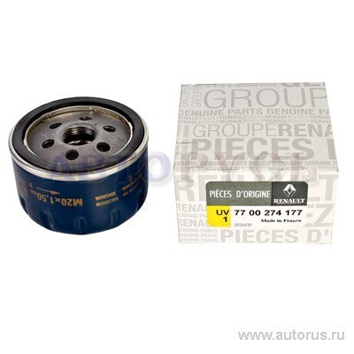 Фильтр масляный для RENAULT Logan/Clio MIT Car/LADA Largus RENAULT 7700 274 177