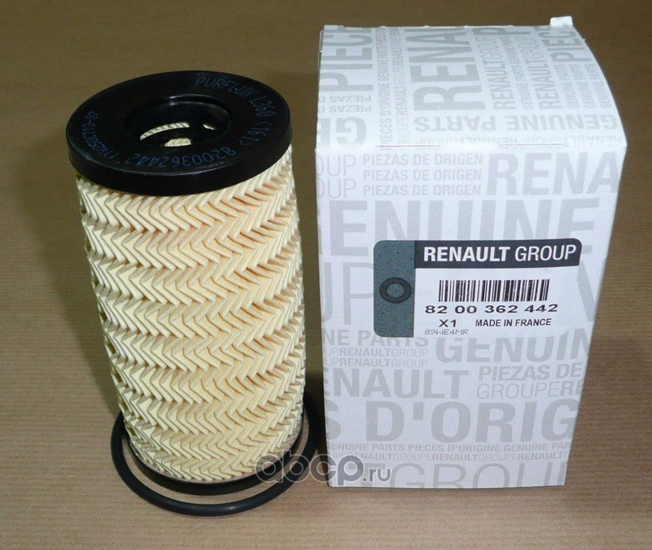 Фильтр масляный RENAULT/NISSAN/OPEL 2.0/2.5 dci 8200 362 442