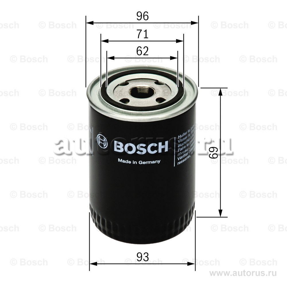 Фильтр масляный ВАЗ 2108-2109 BOSCH 0 451 103 274