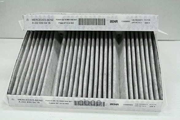 Фильтр салонный (угольный) (компл.2шт.) MB W222 MERCEDES-BENZ A222 830 04 18