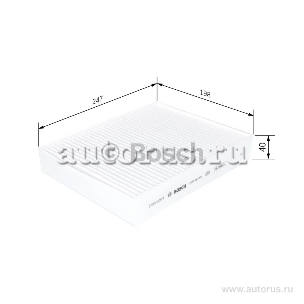 Фильтр салонный BMW F20/30/31 BOSCH 1987435003