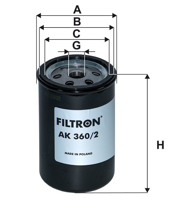 Фильтр системы adblue DAF LF45 06-> DAF XF105 06-> FILTRON AK360/2