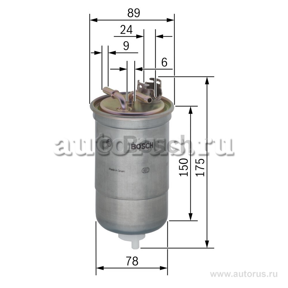 Фильтр топливный BOSCH 0 450 906 267