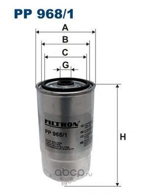 Фильтр топливный FILTRON PP968/1