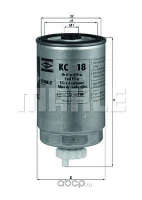 Фильтр топливный KNECHT/MAHLE KC 18