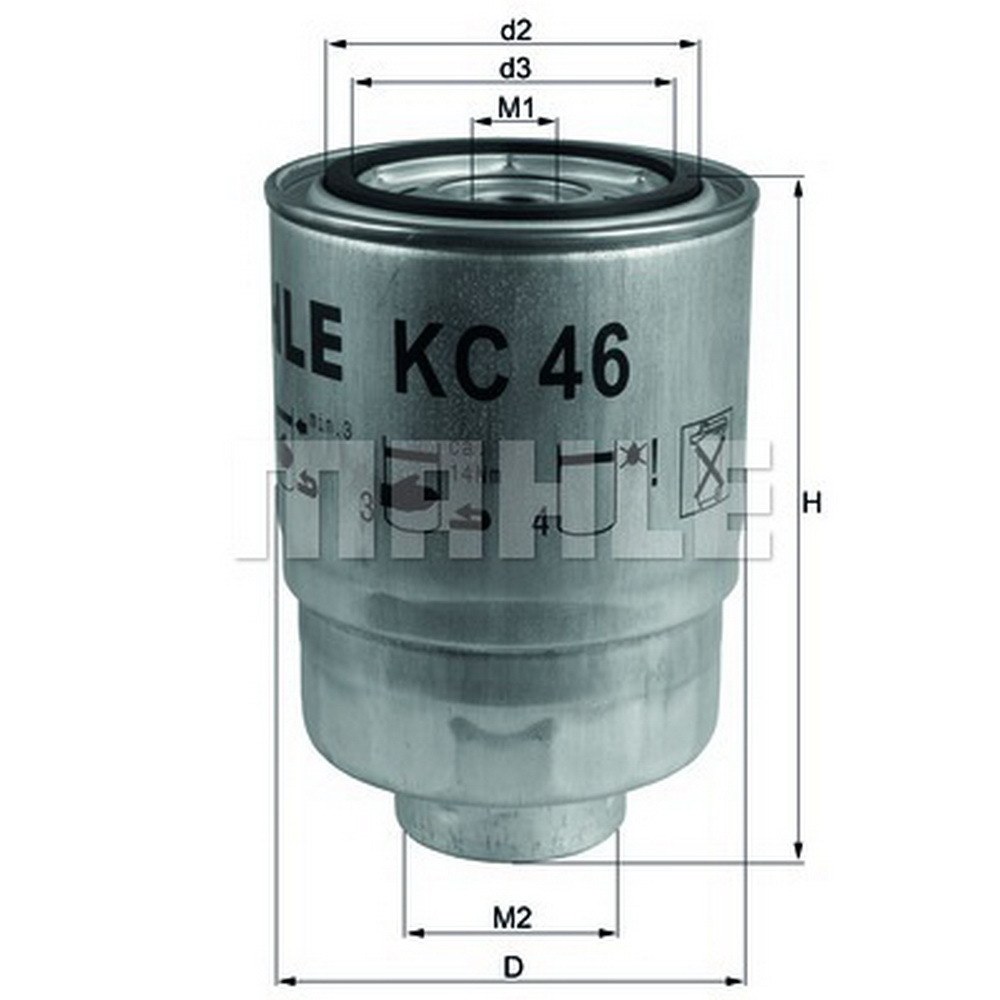 Фильтр топливный KNECHT/MAHLE KC46
