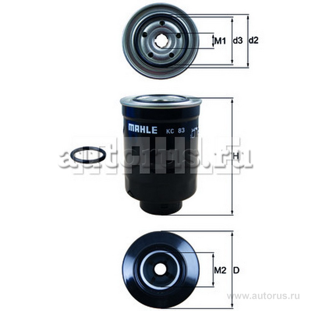Фильтр топливный KNECHT/MAHLE KC83D