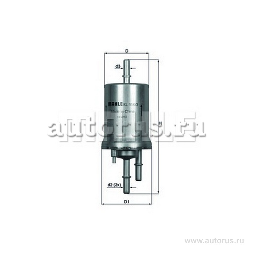 Фильтр топливный KNECHT/MAHLE KL156/3