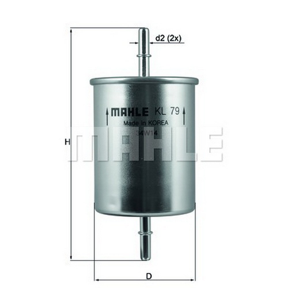 Фильтр топливный KNECHT/MAHLE KL79