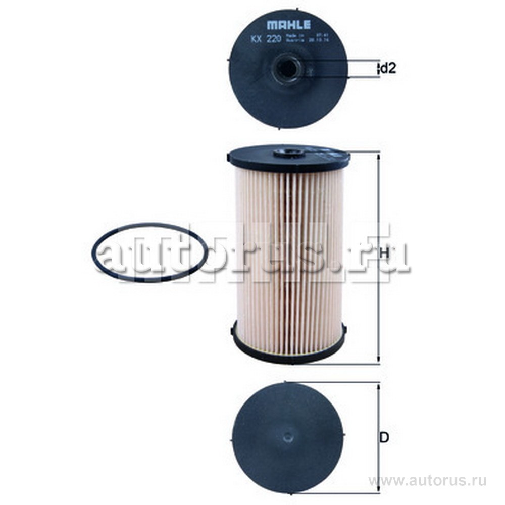 Фильтр топливный KNECHT/MAHLE KX220D
