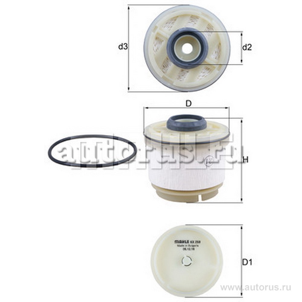 Фильтр топливный KNECHT/MAHLE KX268D