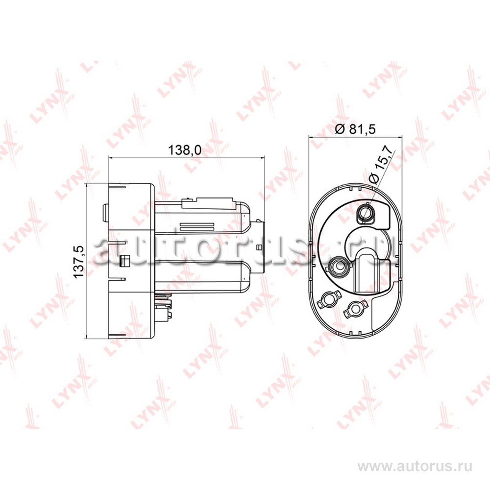Фильтр топливный HYUNDAI Tucson/KIA Sportage II 04-10 LYNXauto LF-963M