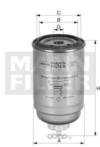 Фильтр топливный PSA LCV/IVECO Daily/  mot.TDI MANN-FILTER WK 842