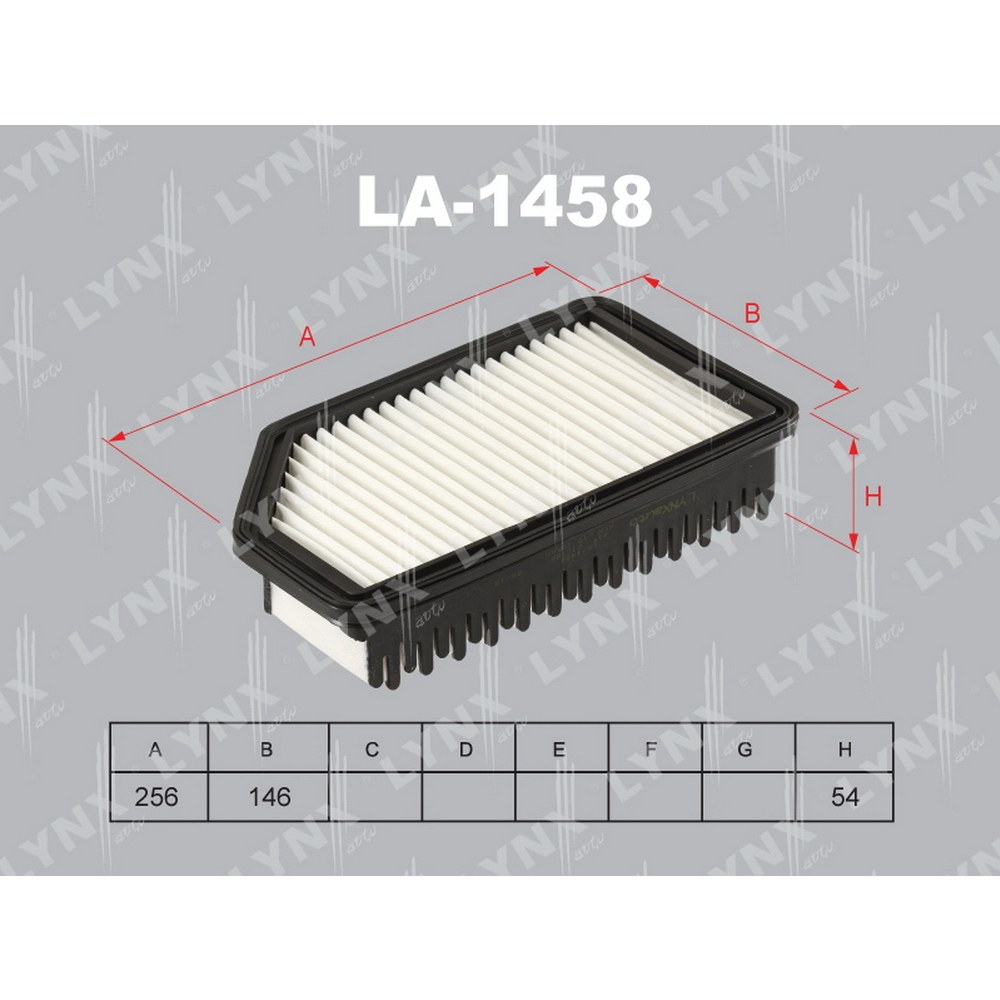 Фильтр воздушный LYNXauto LA-1458