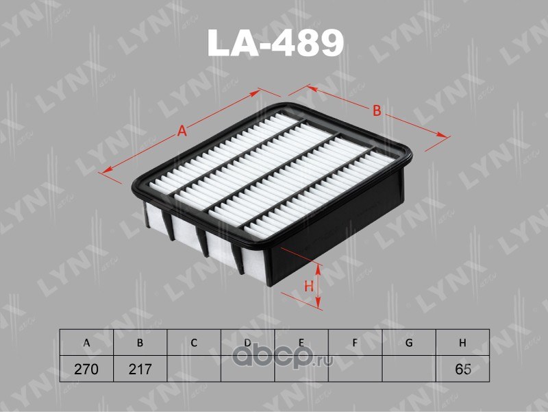 Фильтр воздушный LYNXauto LA-489