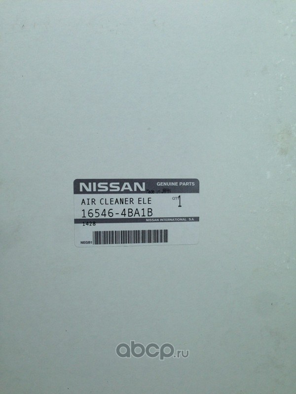 Фильтр воздушный NISSAN 16546-4BA1B
