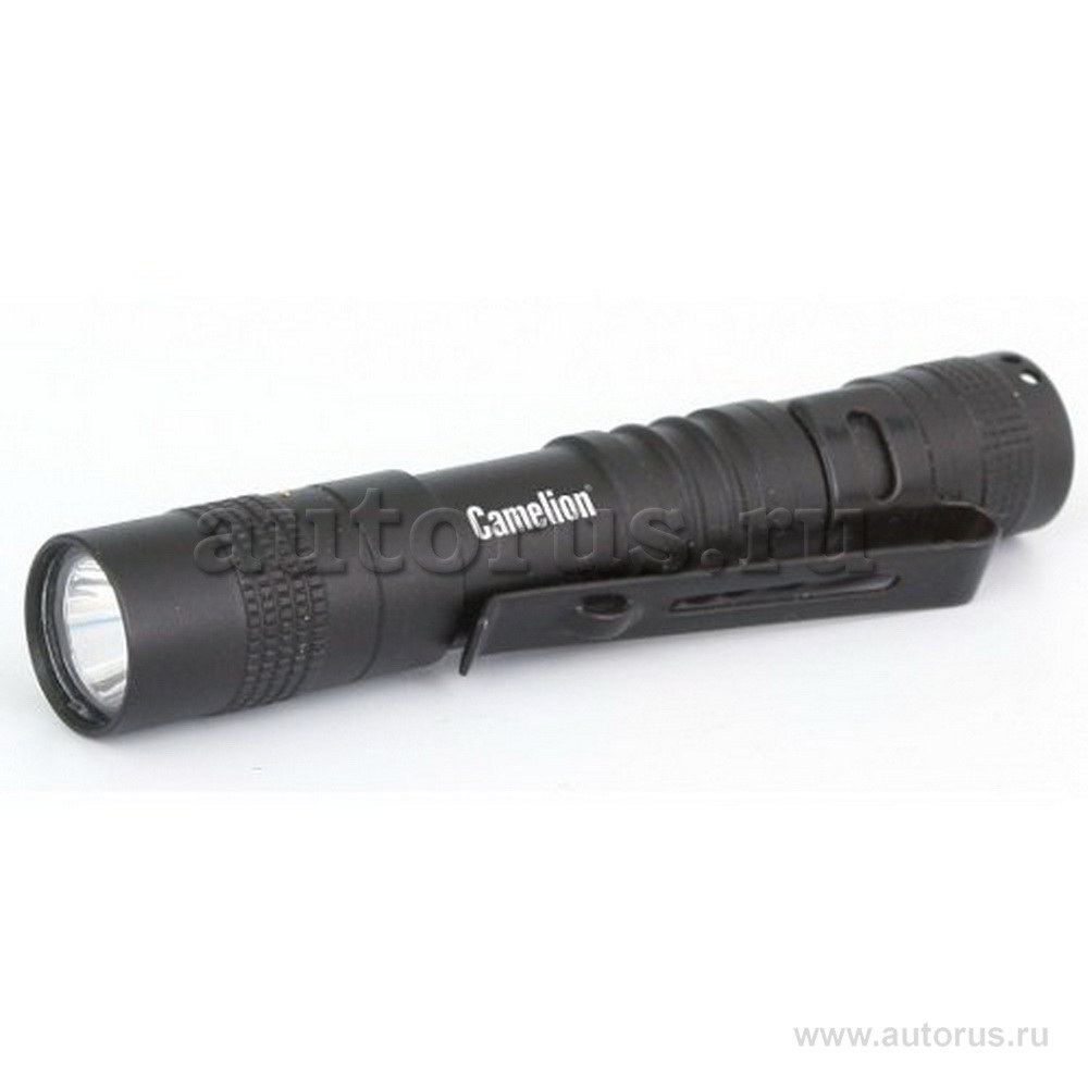 Фонарь, черный LED XPE, 3 режима 1XLR03 в комплекте, алюминиевый, блистер LED51516 Camelion 12916