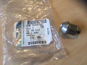 Гайка колесная М12x1.5x35 хром конус, ключ 19 закрытая CHEVROLET Cruze (09),Orlando (11),Aveo (12) (ли GM GENERAL MOTORS 09594682