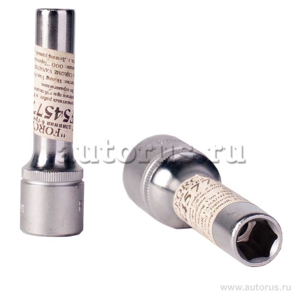 Головка 10 мм 6-гранная 1/2DR короткая FORCE 54510
