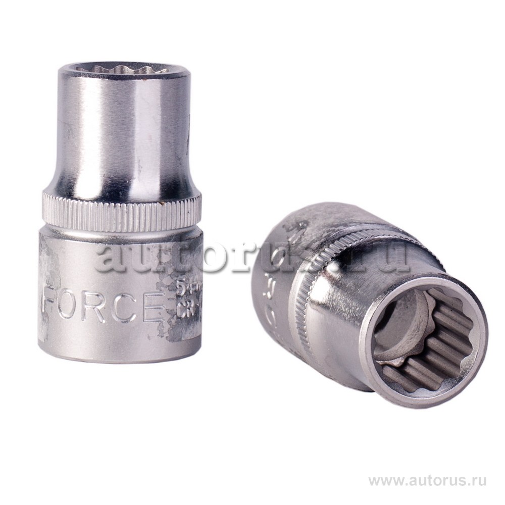 Головка 12 мм 12-гранная 1/2DR короткая FORCE 54912