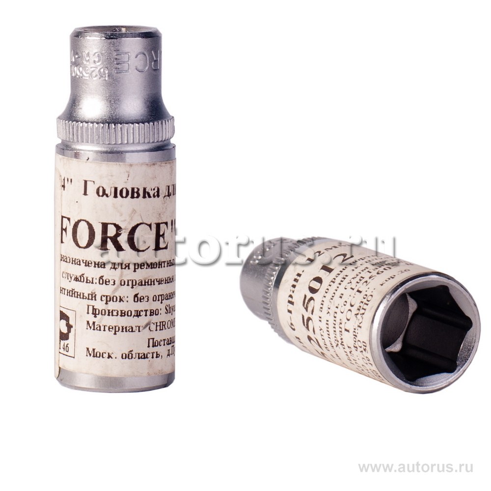Головка 13 мм 6-гранная 1/4DR длинная FORCE 5255013