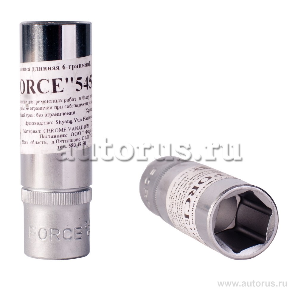 Головка 17 мм 6-гранная 1/2DR короткая FORCE 54517