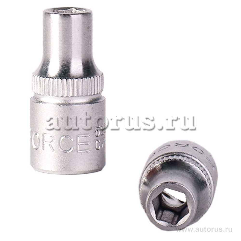 Головка 5 мм 6-гранная 1/4DR короткая FORCE 52505