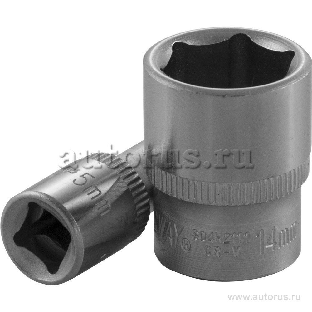 Головка 7 мм 6-гранная 1/4DR короткая JONNESWAY S04H2107