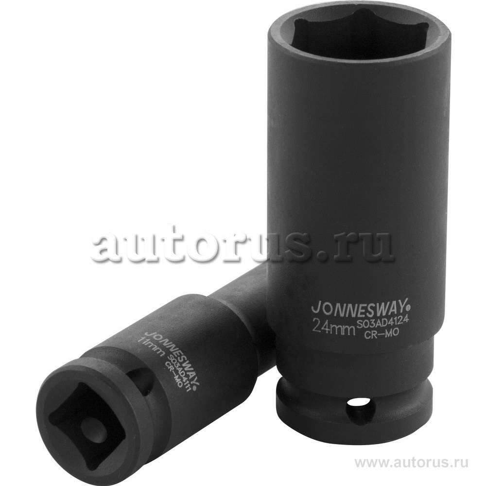 Головка ударная 21 мм 6-гранная 1/2DR длинная JONNESWAY S03AD4121