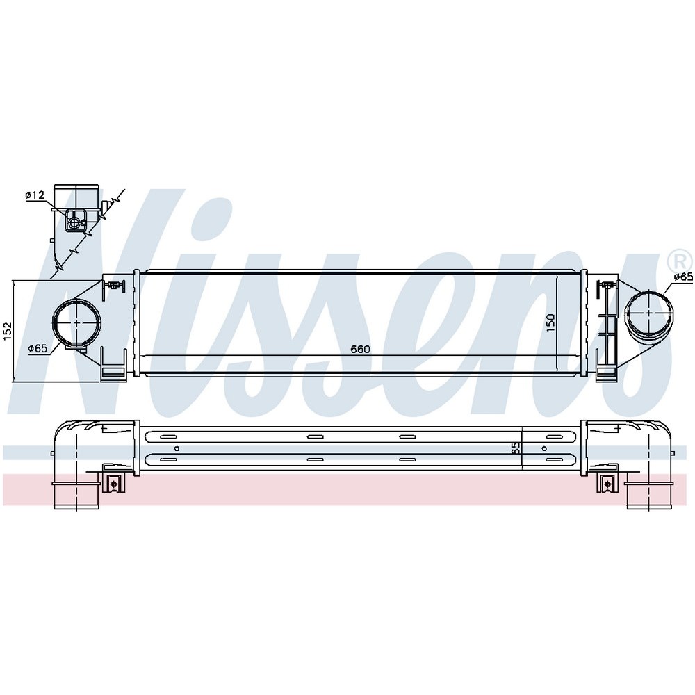 Интеркулер FORD/LAND ROVER/VOLVO mot.TDI/TDCI NISSENS 96561