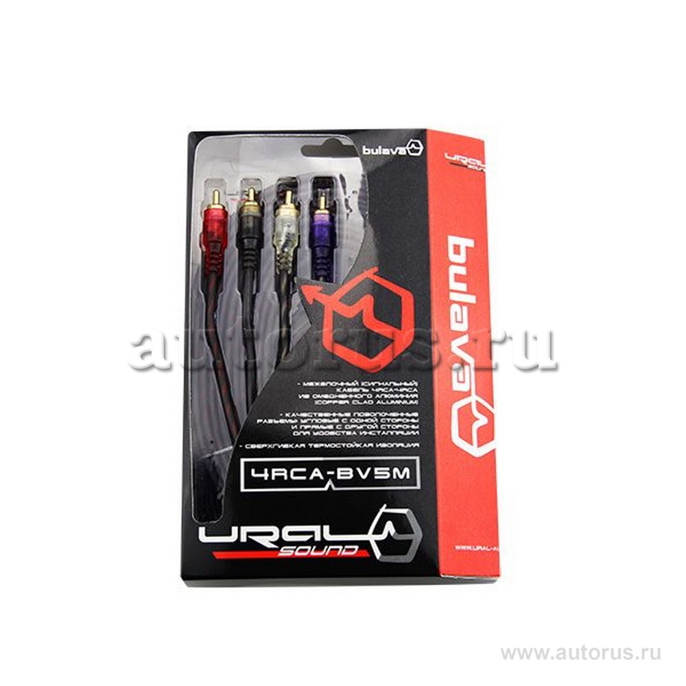 кабель межблочный профессиональный 4RCA 4RCA 5 м Ural Урал 4RCA-BV5M