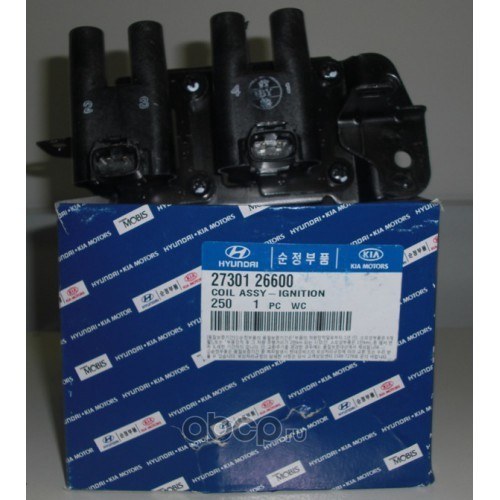 Катушка зажигания HYUNDAI ACC/VERNA 99- ELANT / LANTRA 00-> GETZ 02- HYUNDAI/KIA 27301-26600