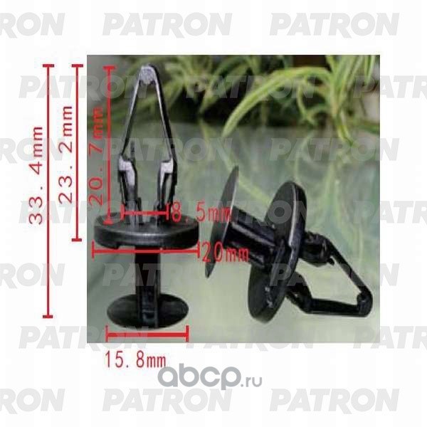 Клипса пластмассовая GM применяемость: бампер PATRON P37-0392