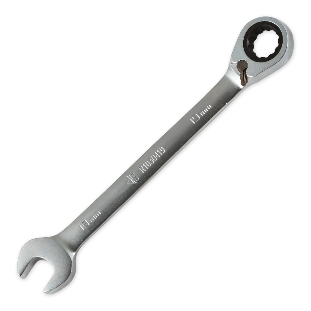 Ключ комбинированный 19 мм трещоточный, реверс ARNEZI R1030419