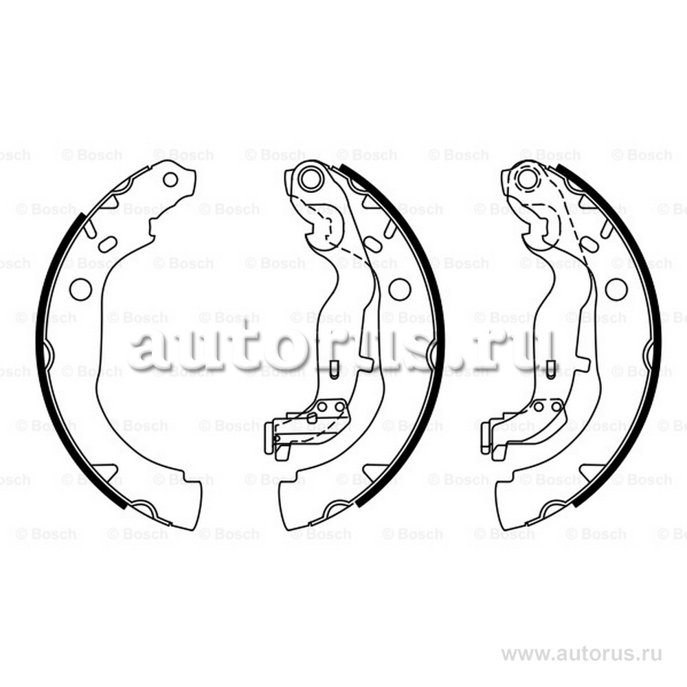 Колодки барабанные BOSCH 0 986 487 774