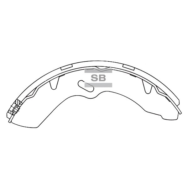 Колодки барабанные HYUNDAI HD45/HD65/HD72/HD78 SANGSIN BRAKE SA011