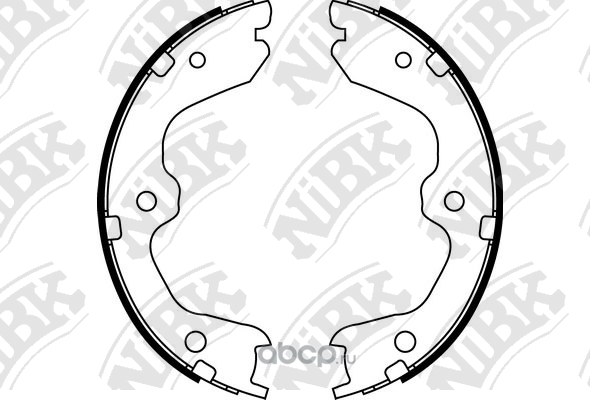 Колодки барабанные NIBK FN0643
