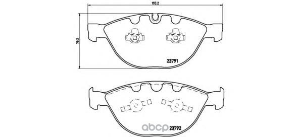 Колодки передние BREMBO P06047