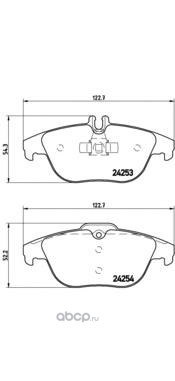 Колодки дисковые зад. BREMBO P50068