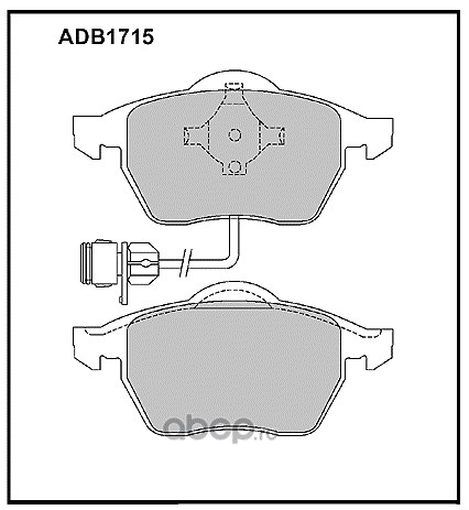 Колодки передние AD 100/A6 91-97 с датчиками ALLIED NIPPON ADB 1715