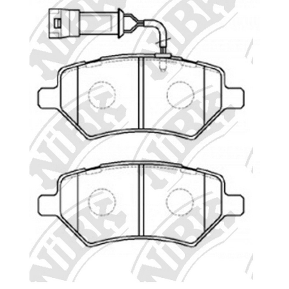 Колодки передние CHERY Amulet/Tiggo NIBK PN0838W