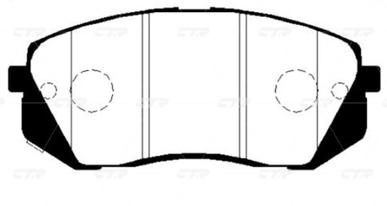 Колодки передние HYUNDAI iX35/KIA Sportage III 2010> CKKH47 CTR GK0501
