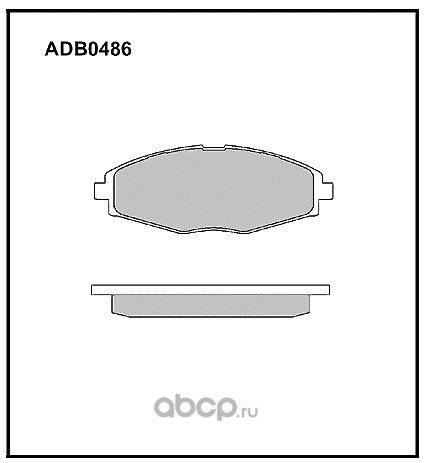 Колодки передние DAEWOO Matiz 98> ALLIED NIPPON ADB 0486