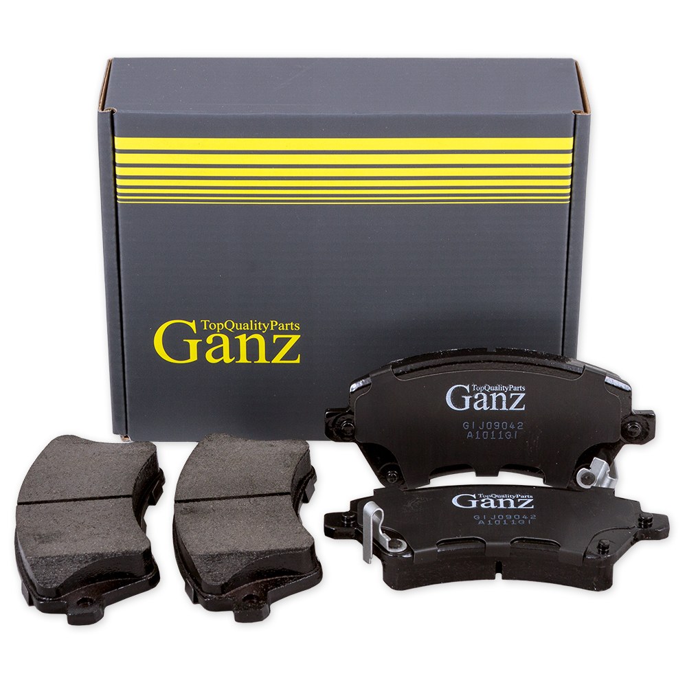 Колодки тормозные передние для TOYOTA Cor 1.4-1.8 2000-> GANZ GIJ09042