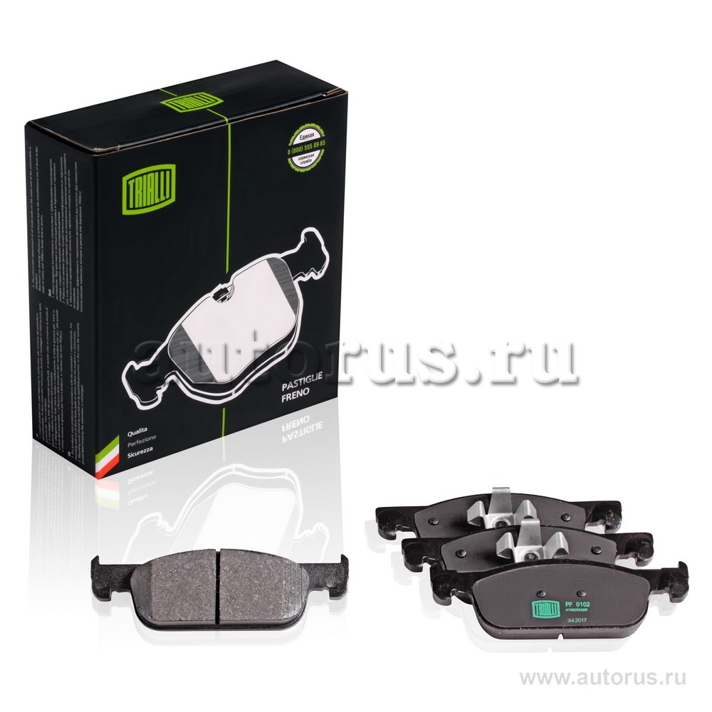 Колодки торм. для а/м Лада X-Ray (15-)/Logan II (13-) диск. перед. 155x49 TRIALLI PF 0102