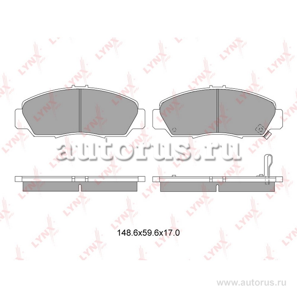 Колодки передние LYNXauto BD-3411