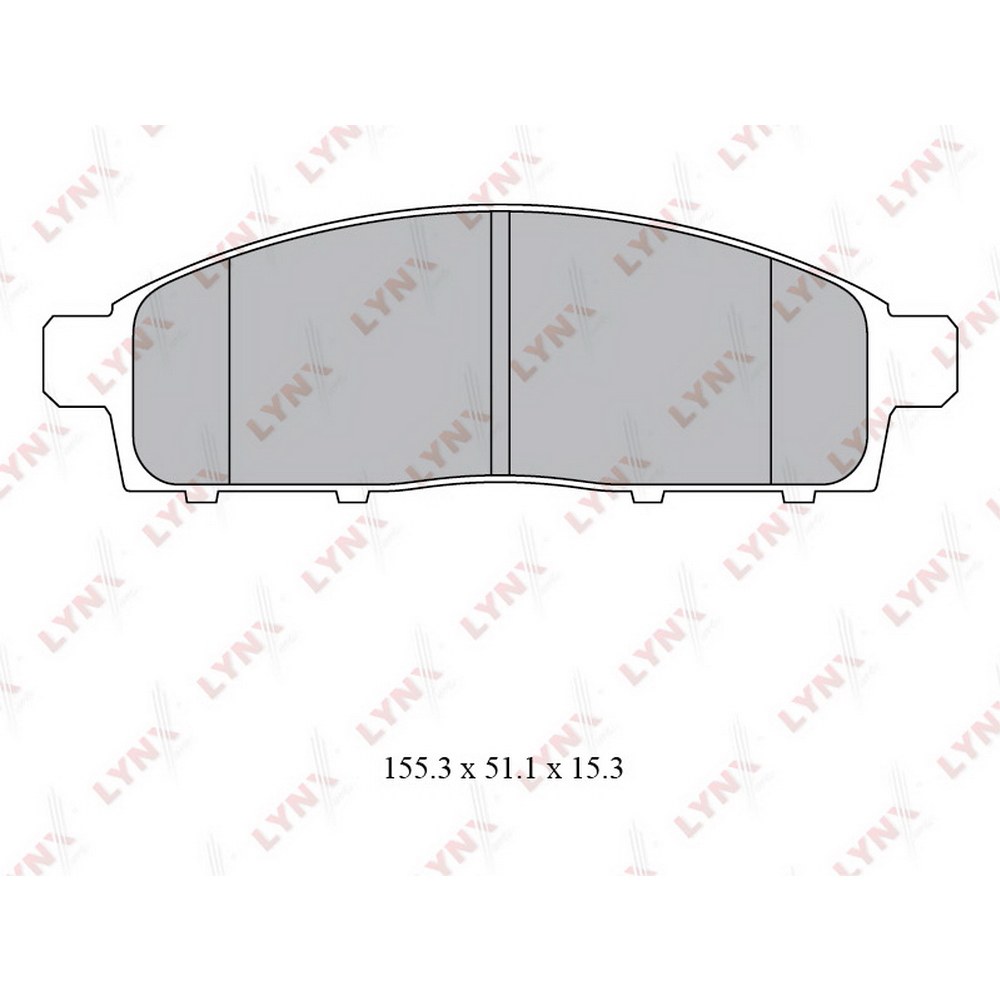 Колодки передние LYNXauto BD-5529