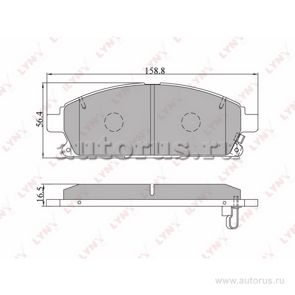 Колодки передние LYNXauto BD-5704